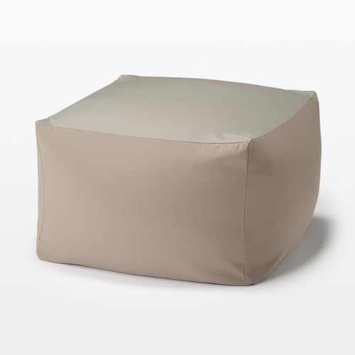 MUJI 84896934 Sofa Set Fits Body Gray Beige Polyester Plain Weave Width 25.6 x Depth 25.6 x Height 16.9 inches (65 x 65 x 43 cm)