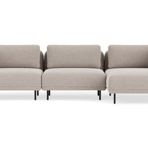 Dane 3 Seater Chaise Left, Danny Dusty Blue