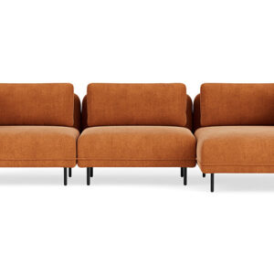 Dane 3 Seater Chaise Left, Danny Dusty Blue