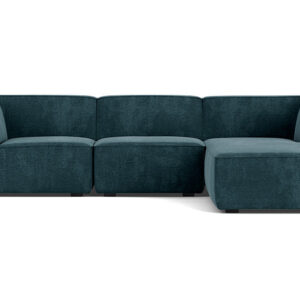 Dane 3 Seater Chaise Right, Danny Dusty Blue