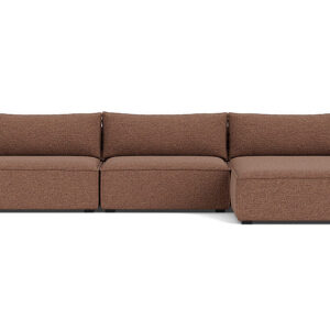 Dane 3 Seater Chaise Left, Danny Dusty Blue