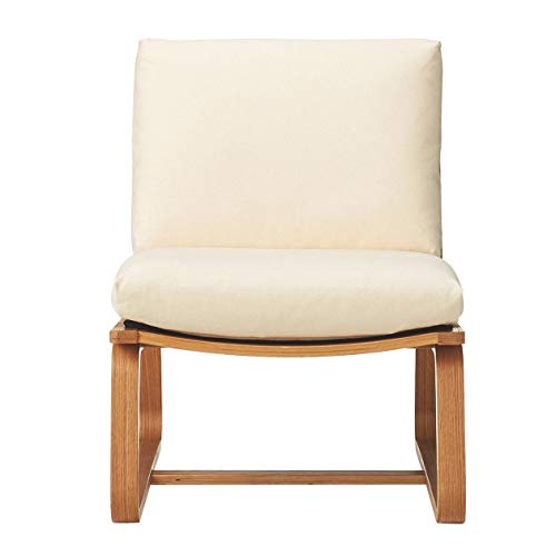MUJI 82598469 Sofa Chair for Living Room and Dining Room. Oak Wood. Width 21.7 x Depth 30.7 x Height 30.3 inches (55 x 78 x 77 cm)