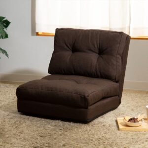 Iris Plaza CG-4A-60 Multi-Use Sofa Bed. 3-Way. Width 23.6 inches (60 cm). 14 Levels of Reclining. 1 Seat. Sofa. Foldable. Width 23.6 x Depth 26.0 - Height Approx. 4.7-40.7 inches (60 x 66-205 x 12