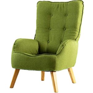 Iris Plaza HGSF-930 Sofa Seat 1 Seater Floor Sofa. Stylish. Single Seater Sofa. Relax. Rubberwood. Green. 26.0 x 29.5 x 36.6 inches (66 x 75 x 93 cm)