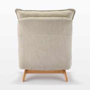 Muji 12910992 High Back Recliner Sofa. Beige. Width 29.1 x Depth 44.9-53.1 inches (74 x 114-134.5 x 66.5-89.5 cm). 1 Seater. Polyester Plain Weave