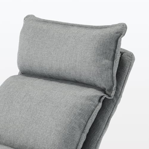 MUJI 12910985 High Back Recliner Sofa. Gray. Width 29.1 x Depth 44.9-53.1 inches (74 x 114-134.5 x 66.5-89.5 cm). 1 Seater. Polyester Plain Weave