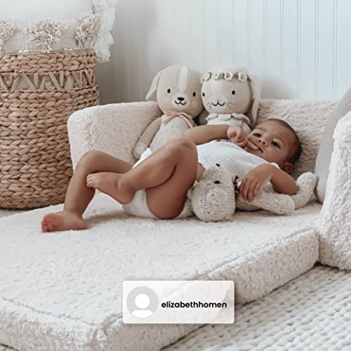 Cozee Flip Out Sherpa Sofa. Grey