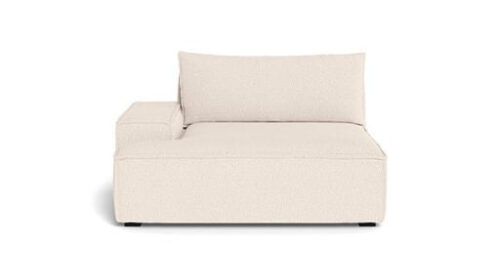 Daphne, 1 Seater Couch Arm Left, Maya Cream