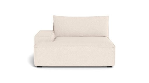 Daphne, 1 Seater Couch Arm Left, Maya Cream