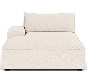 Daphne, Chaiselong Couch Arm Left, Maya Cream