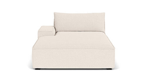 Daphne, Chaiselong Couch Arm Left, Maya Cream
