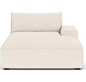 Daphne, Chaiselong Couch Arm Right, Maya Cream
